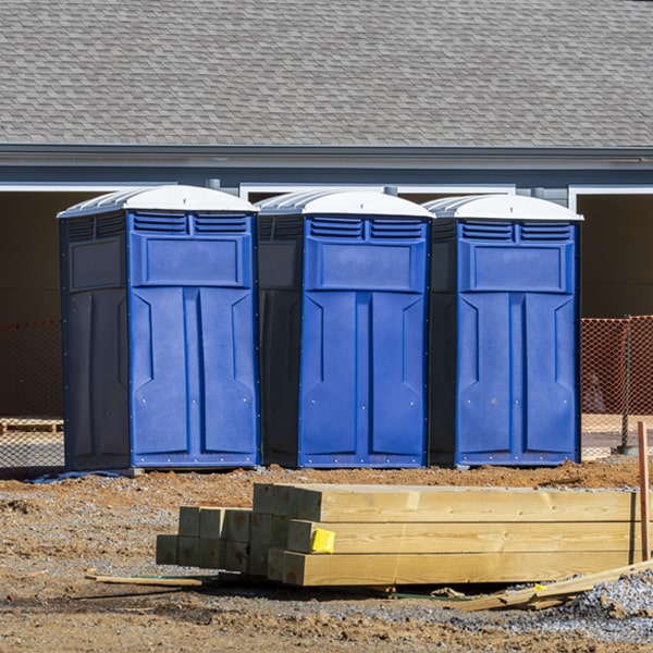 what is the maximum capacity for a single portable toilet in Mesa WA